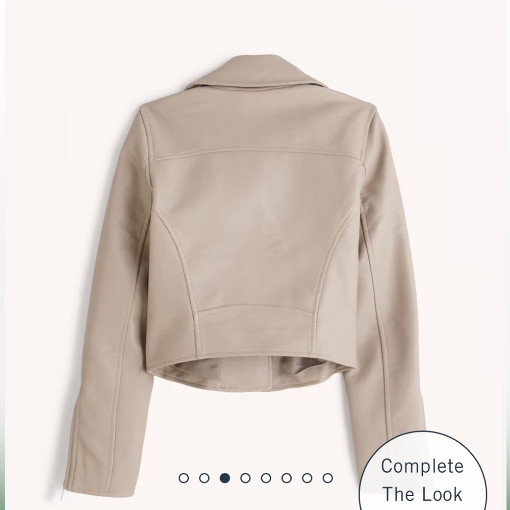 Abercrombie & Fitch Vegan Leather Moto Jacket - Picture 8 of 12